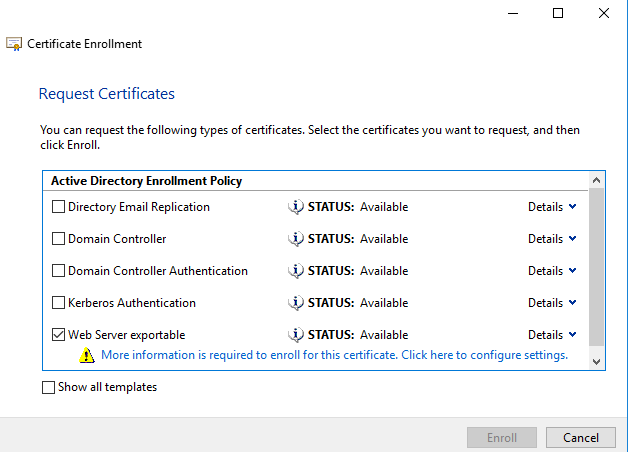 Figure 8 - Configure settings